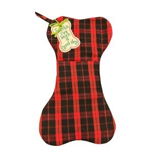 Hobby Lobby Red Bone Shaped Christmas Stocking‎